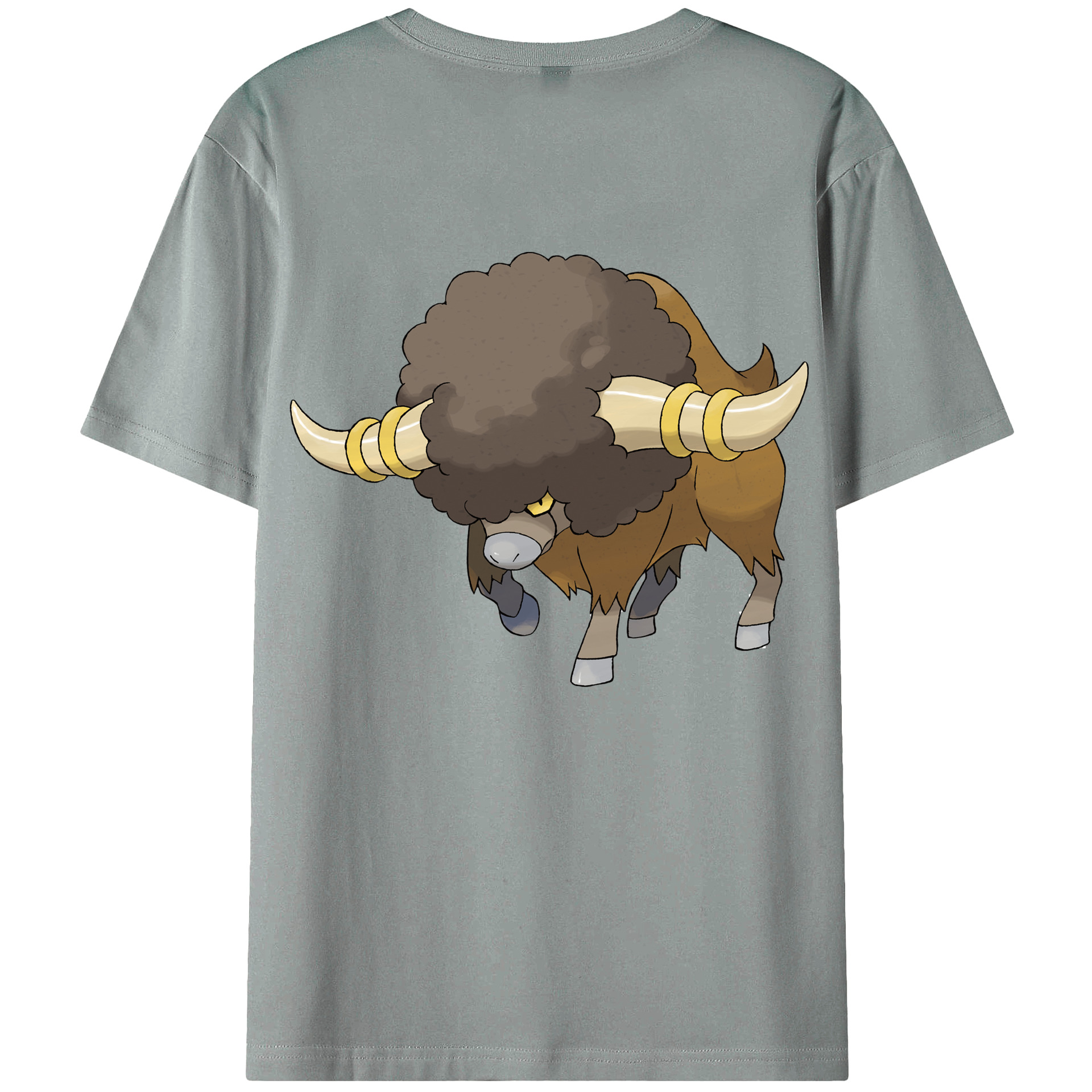 （画像用） ポケットモンスター Pokémon 綿100％ メンズ半袖Tシャツ（バックプリント） 通気性